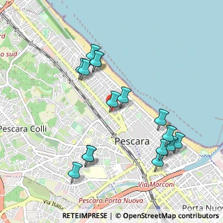 Mappa Via Caduti sul Lavoro, 65123 Pescara PE, Italia (1.07063)