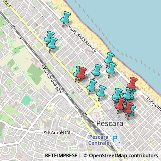 Mappa Via Caduti sul Lavoro, 65123 Pescara PE, Italia (0.5435)