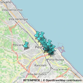 Mappa Viale Regina Margherita, 65127 Pescara PE, Italia (1.2225)