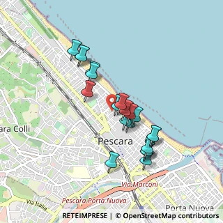 Mappa Via Nicolò Tommaseo, 65123 Pescara PE, Italia (0.818)