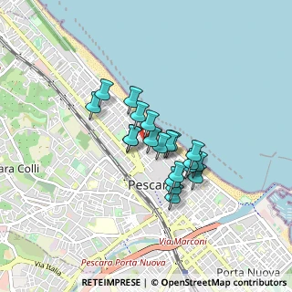 Mappa Via Nicolò Tommaseo, 65123 Pescara PE, Italia (0.6245)
