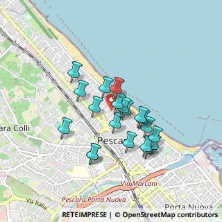 Mappa Via Nicolò Tommaseo, 65123 Pescara PE, Italia (0.756)
