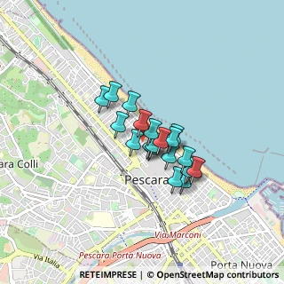 Mappa Via Nicolò Tommaseo, 65123 Pescara PE, Italia (0.577)