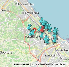 Mappa 65125 Pescara PE, Italia (1.42444)