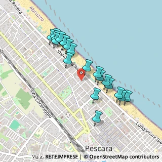 Mappa Via dei Martiri Angolani, 65123 Pescara PE, Italia (0.4655)