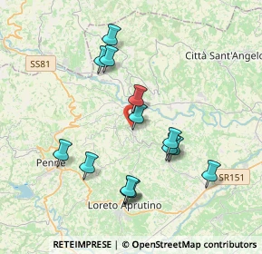 Mappa 65010 Picciano PE, Italia (3.78857)