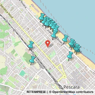 Mappa Via Nino Bixio, 65123 Pescara PE, Italia (0.4955)