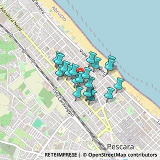 Mappa Via Nino Bixio, 65123 Pescara PE, Italia (0.287)