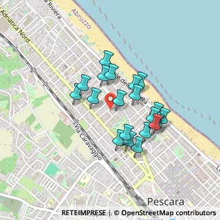 Mappa Via Nino Bixio, 65123 Pescara PE, Italia (0.3745)