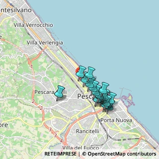 Mappa Via Nino Bixio, 65123 Pescara PE, Italia (1.6185)