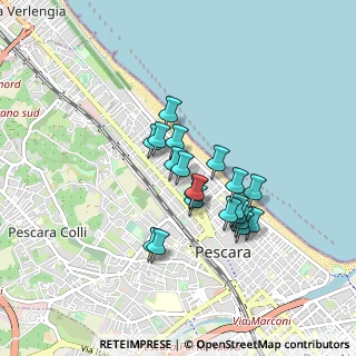 Mappa Via Nino Bixio, 65123 Pescara PE, Italia (0.697)
