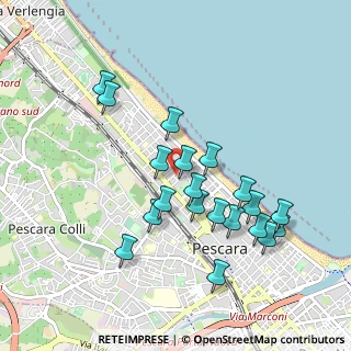 Mappa Via Nino Bixio, 65123 Pescara PE, Italia (0.9575)