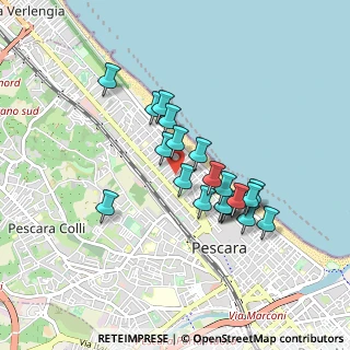 Mappa Via Nino Bixio, 65123 Pescara PE, Italia (0.7715)
