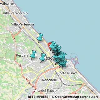 Mappa Viale Leopoldo Muzii, 65100 Pescara PE, Italia (1.1125)