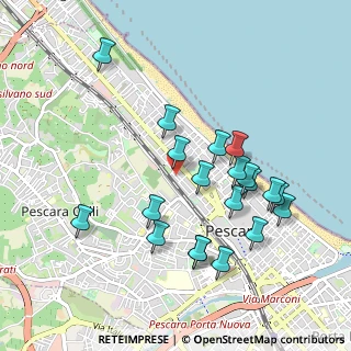 Mappa Via Canova, 65124 Pescara PE, Italia (1.002)