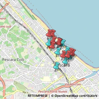 Mappa Viale Giovanni Bovio, 65123 Pescara PE, Italia (0.605)