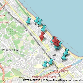 Mappa Viale Giovanni Bovio, 65123 Pescara PE, Italia (0.9805)
