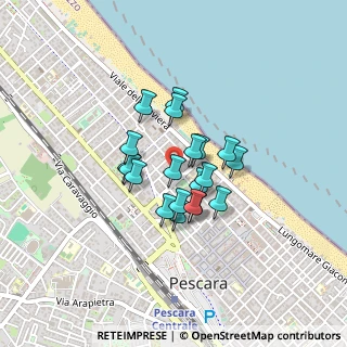 Mappa Viale Leopoldo Muzii, 65123 Pescara PE, Italia (0.299)