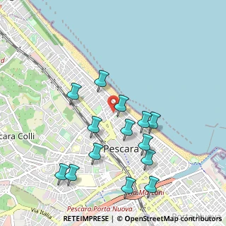 Mappa Viale Leopoldo Muzii, 65123 Pescara PE, Italia (1.06643)
