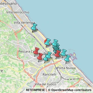 Mappa Via Michelangelo Castagna, 65123 Pescara PE, Italia (1.43267)