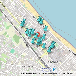 Mappa Via Michelangelo Castagna, 65123 Pescara PE, Italia (0.339)