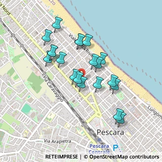 Mappa Via Michelangelo Castagna, 65123 Pescara PE, Italia (0.4325)