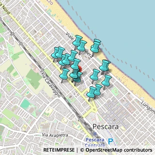 Mappa Via Michelangelo Castagna, 65123 Pescara PE, Italia (0.293)