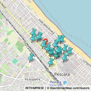 Mappa Via Michelangelo Castagna, 65123 Pescara PE, Italia (0.3735)