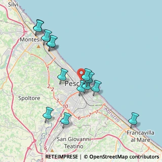 Mappa Via Carlo Goldoni, 65122 Pescara PE, Italia (4.16429)