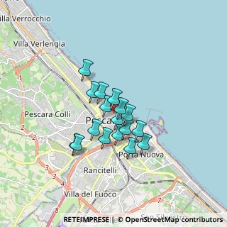 Mappa Via Carlo Goldoni, 65122 Pescara PE, Italia (1.24882)