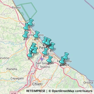Mappa Via Carlo Goldoni, 65122 Pescara PE, Italia (6.16444)