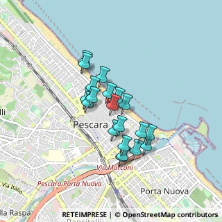 Mappa Via Carlo Goldoni, 65122 Pescara PE, Italia (0.682)