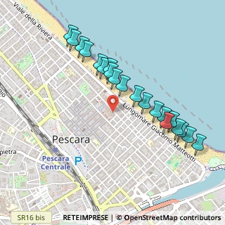 Mappa Via Carlo Goldoni, 65122 Pescara PE, Italia (0.512)