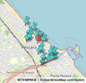 Mappa Lungomare G. Matteotti, 65122 Pescara PE, Italia (0.744)