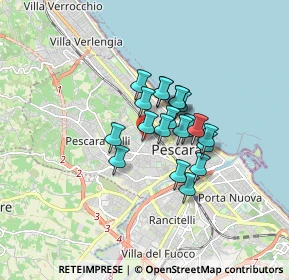 Mappa Via del Santuario, 65126 Pescara PE, Italia (1.1365)