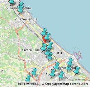 Mappa Via Raffaello Sanzio, 65100 Pescara PE, Italia (2.73778)