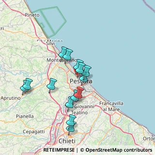 Mappa Via Raffaello Sanzio, 65100 Pescara PE, Italia (6.76643)