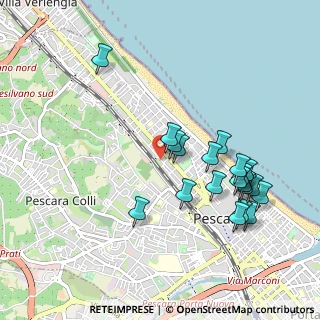 Mappa Via Raffaello Sanzio, 65100 Pescara PE, Italia (1.037)