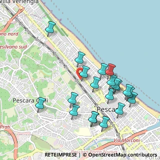 Mappa Via Raffaello Sanzio, 65100 Pescara PE, Italia (1.078)