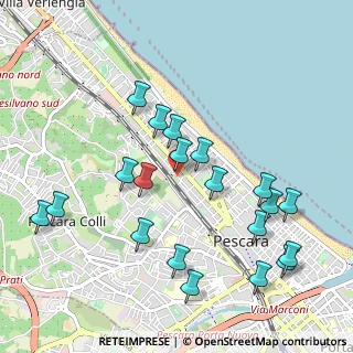 Mappa Via Raffaello Sanzio, 65100 Pescara PE, Italia (1.127)
