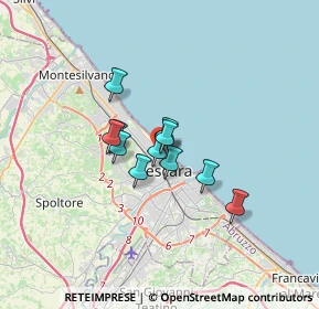 Mappa Via Volturno, 65123 Pescara PE, Italia (2.17)