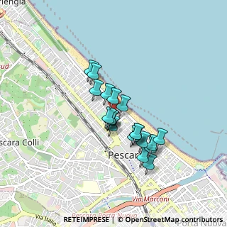 Mappa Via Volturno, 65123 Pescara PE, Italia (0.6815)