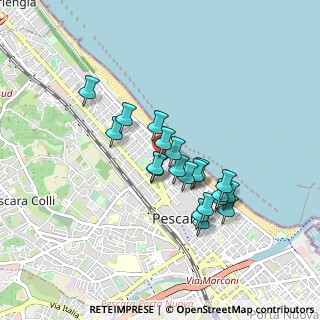 Mappa Via Volturno, 65123 Pescara PE, Italia (0.7555)