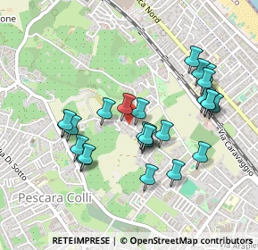 Mappa Str. Colle Marino, 65125 Pescara PE, Italia (0.444)