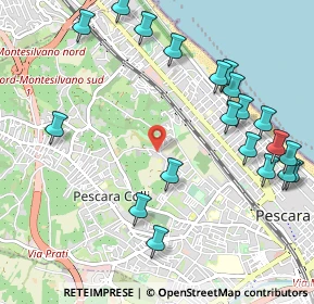 Mappa Str. Colle Marino, 65125 Pescara PE, Italia (1.307)