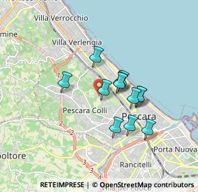 Mappa Str. Colle Marino, 65125 Pescara PE, Italia (1.36083)