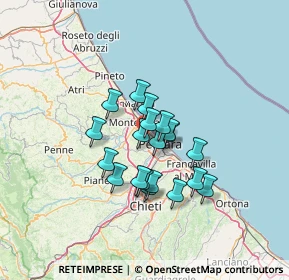 Mappa Via Vado del Sole, 65125 Pescara PE, Italia (10.029)