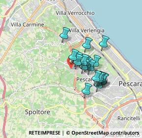 Mappa Via Vado del Sole, 65125 Pescara PE, Italia (1.282)