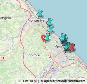 Mappa Via Vado del Sole, 65125 Pescara PE, Italia (3.69333)