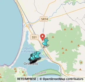 Mappa SP Parrina, 58015 Orbetello GR, Italia (4.495)